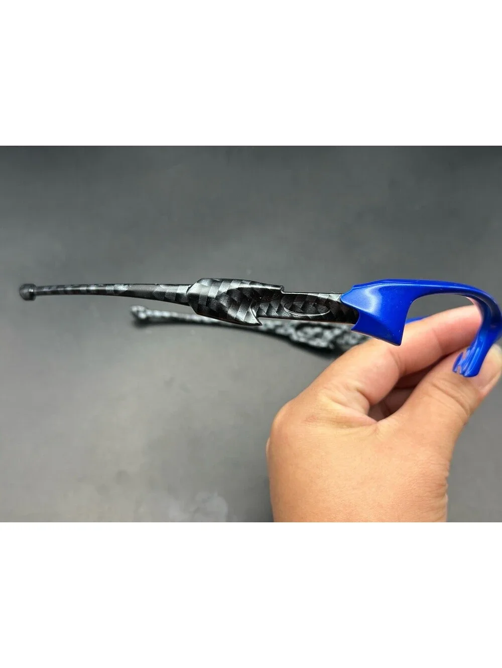 Oakley Flak Jacket Team Blue/Carbon Fiber Frame